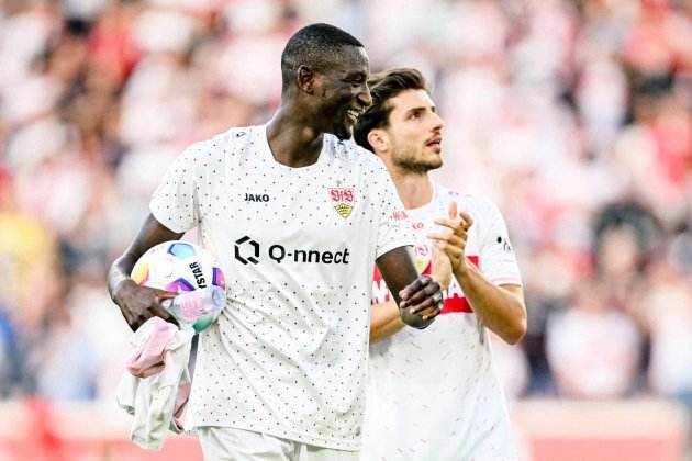 Guissary, després d'anotar un hat-trick amb el Stuttgart / Foto: @Guirassy 19 Guissary, després d'anotar un hat-trick amb el Stuttgart / Foto: @Guirassy 19