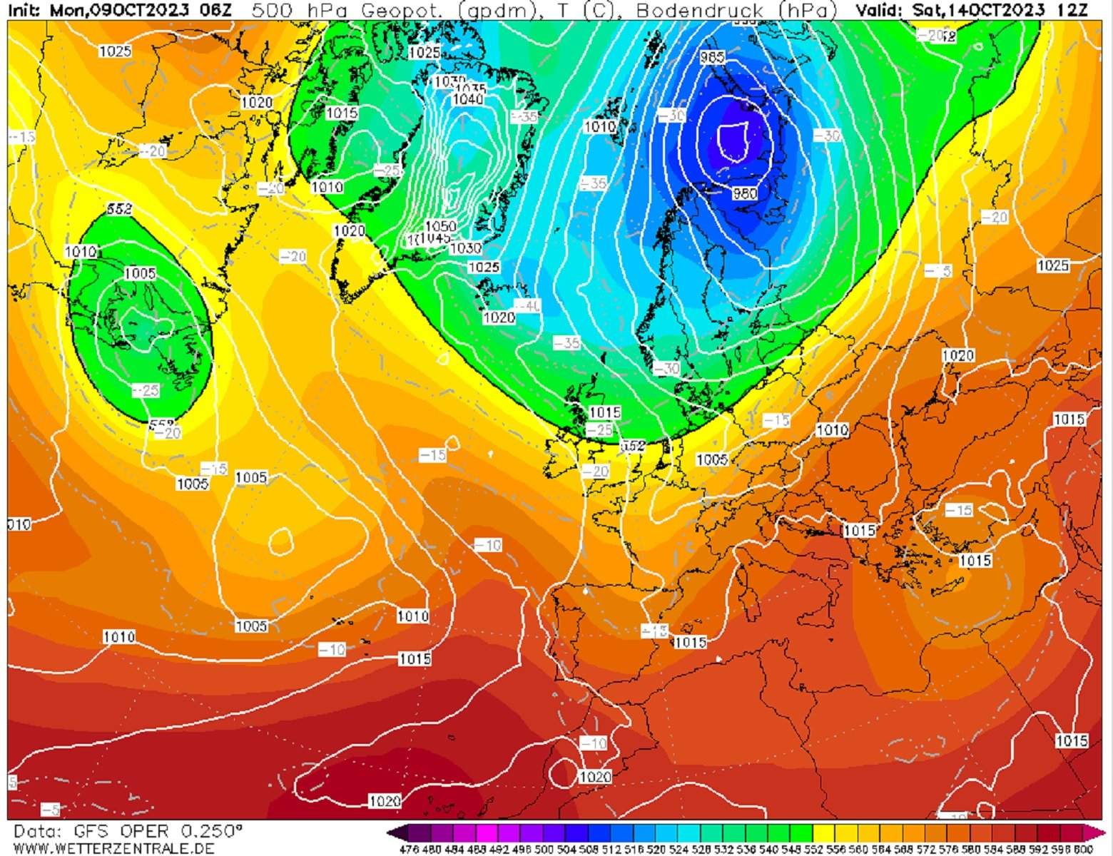 Un cambio de tiempo afectará Catalunya los próximos días GFS Wetterzentrale Un cambio de tiempo afectará Catalunya los próximos días GFS Wetterzentrale