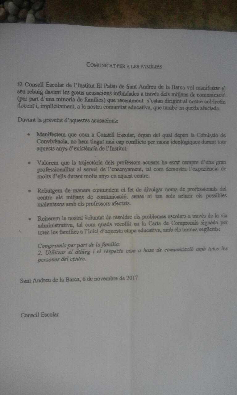 carta docentes