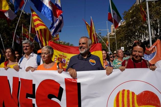 Carlos Carrizosa, Ciudadanos, Manifestación 12O barcelona llegada a Plaça catalunya. Irene Vilà Carlos Carrizosa, Ciudadanos, Manifestación 12O barcelona llegada a Plaça catalunya. Irene Vilà
