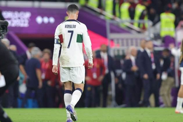 Cristiano Ronaldo tras ser eliminado del Mundial con Portugal