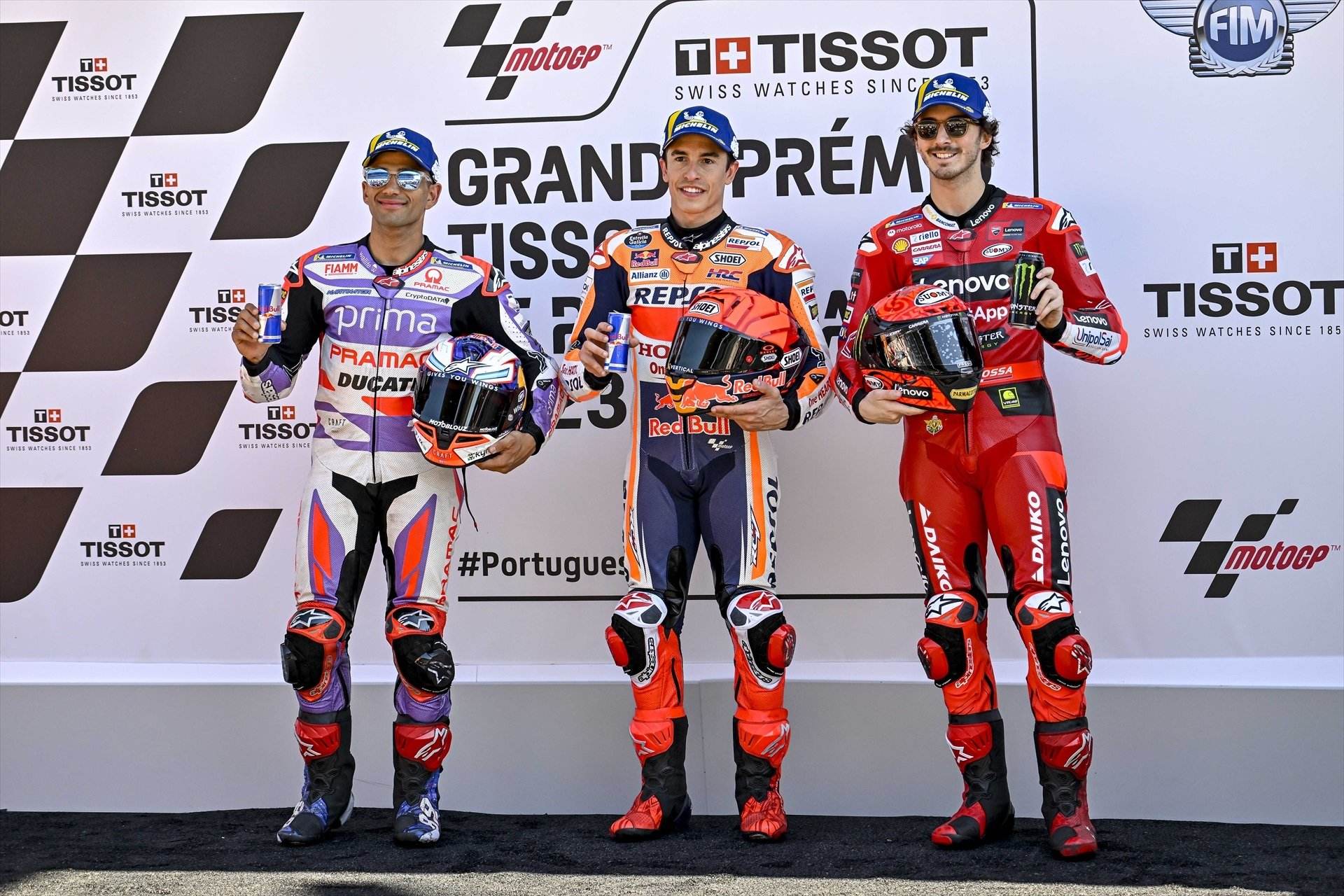 Marc Márquez con una Ducati 24 gana a Pecco Bagnaia y Jorge Martín