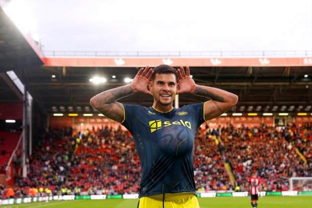 Bruno Guimaraes celebrant un gol amb el Newcastle Europa Press