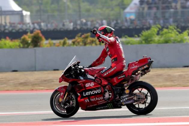Pecco Bagnaia, durante el GP de Indonesia / Foto: EFE Pecco Bagnaia, durante el GP de Indonesia / Foto: EFE