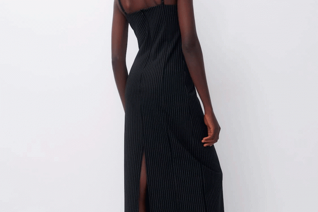 Vestit midi ratlla dioplomática Vestit midi ratlla dioplomática