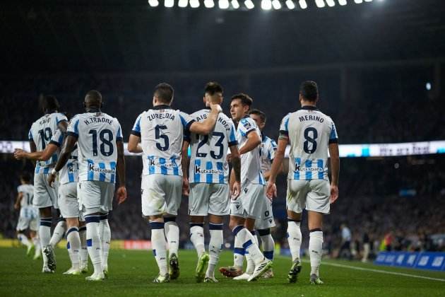 Real Sociedad celebrando gol / Foto: Europa Press Real Sociedad celebrando gol / Foto: Europa Press