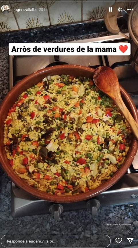 Comida familiar, Instagram Eugeni Villalbí Comida familiar, Instagram Eugeni Villalbí