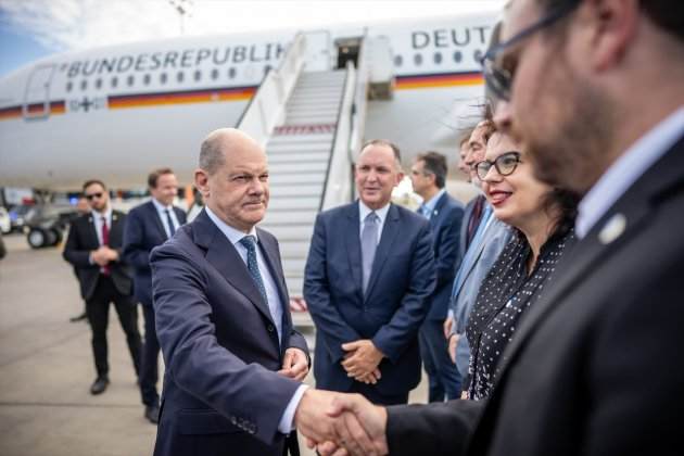 Arribada del canceller alemany, Olaf Scholz, a Israel / Foto: Europa Press Arribada del canceller alemany, Olaf Scholz, a Israel / Foto: Europa Press