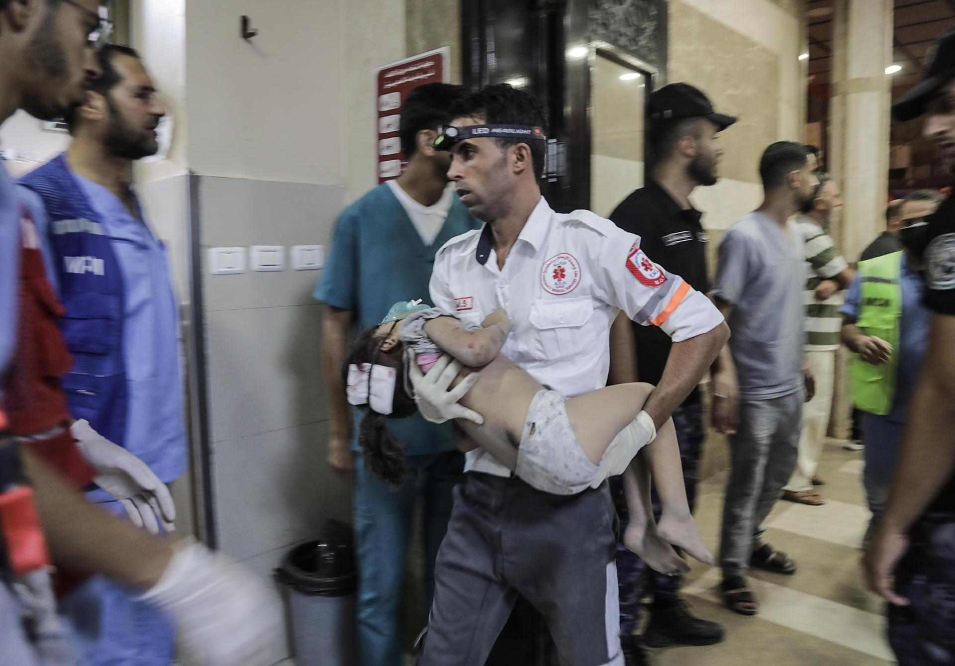 Centenares de muertos en un ataque contra un hospital de Gaza
