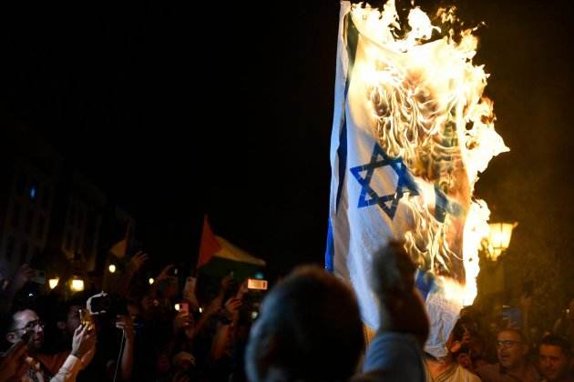 crema bandera israel rabat marroc efe crema bandera israel rabat marroc efe