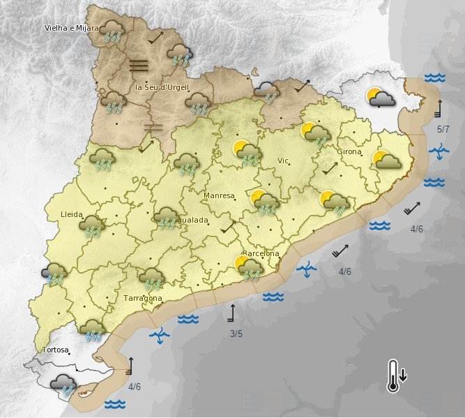 Borrasca Aline Meteocat