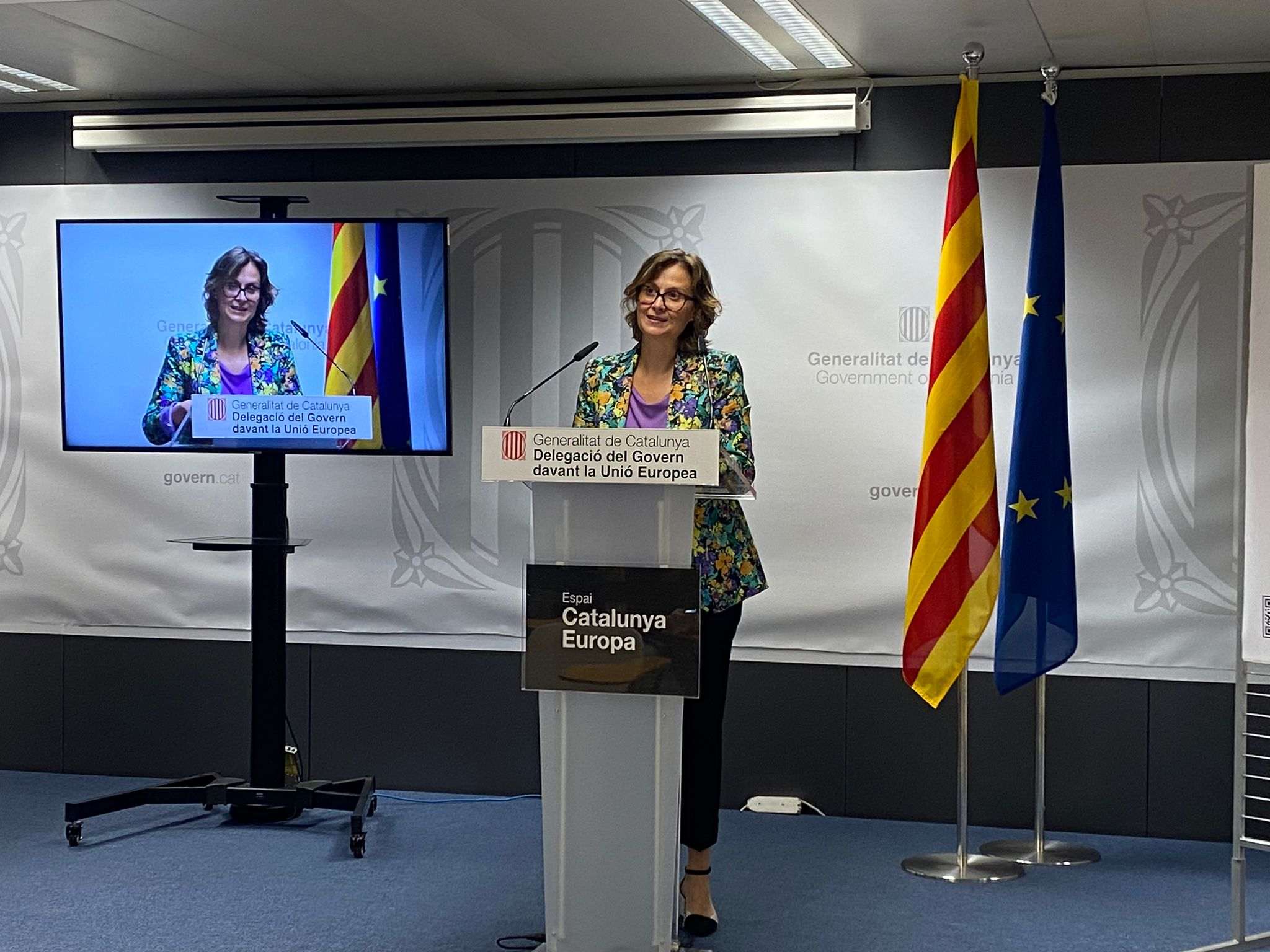 Con esta campaña el Govern defiende en las calles y medios de Europa la oficialidad del catalán