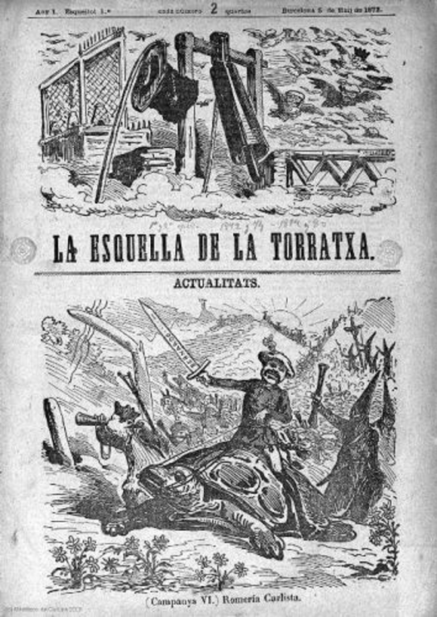 Es publica el primer número de ‘L'Esquella de la Torratxa’