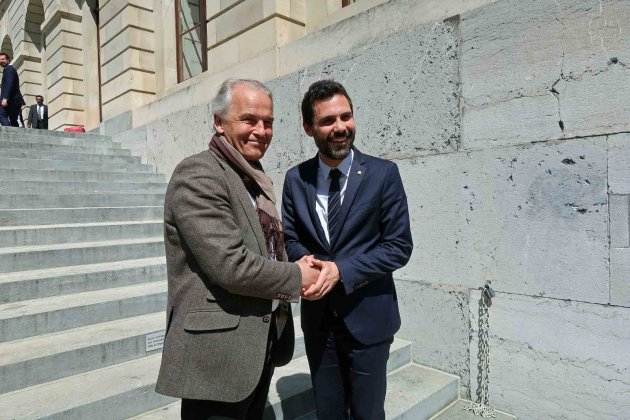 Remy Pagani Roger Torrent Ginebra - Catalan Parliament