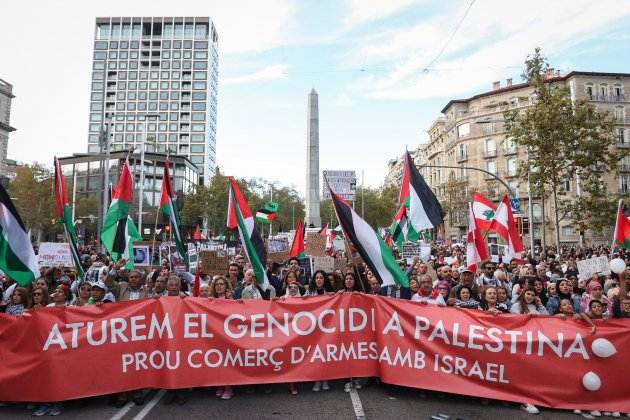 manifestació palestina a barcelona / Foto: Miquel Muñoz