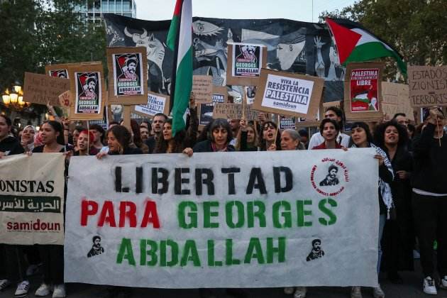 manifestació a favor de Palestina / Foto: Miquel Muñoz manifestació a favor de Palestina / Foto: Miquel Muñoz