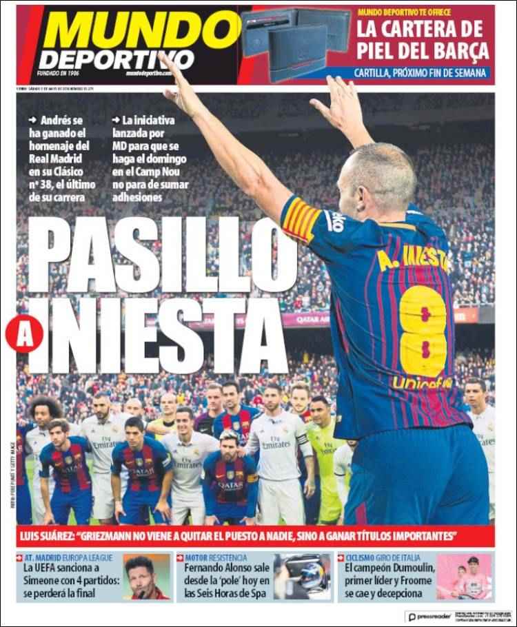Mundo Deportivo Portada 05 05 2018 Mundo Deportivo Portada 05 05 2018