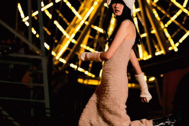 Vestit midi tirants punt efecte pelo1