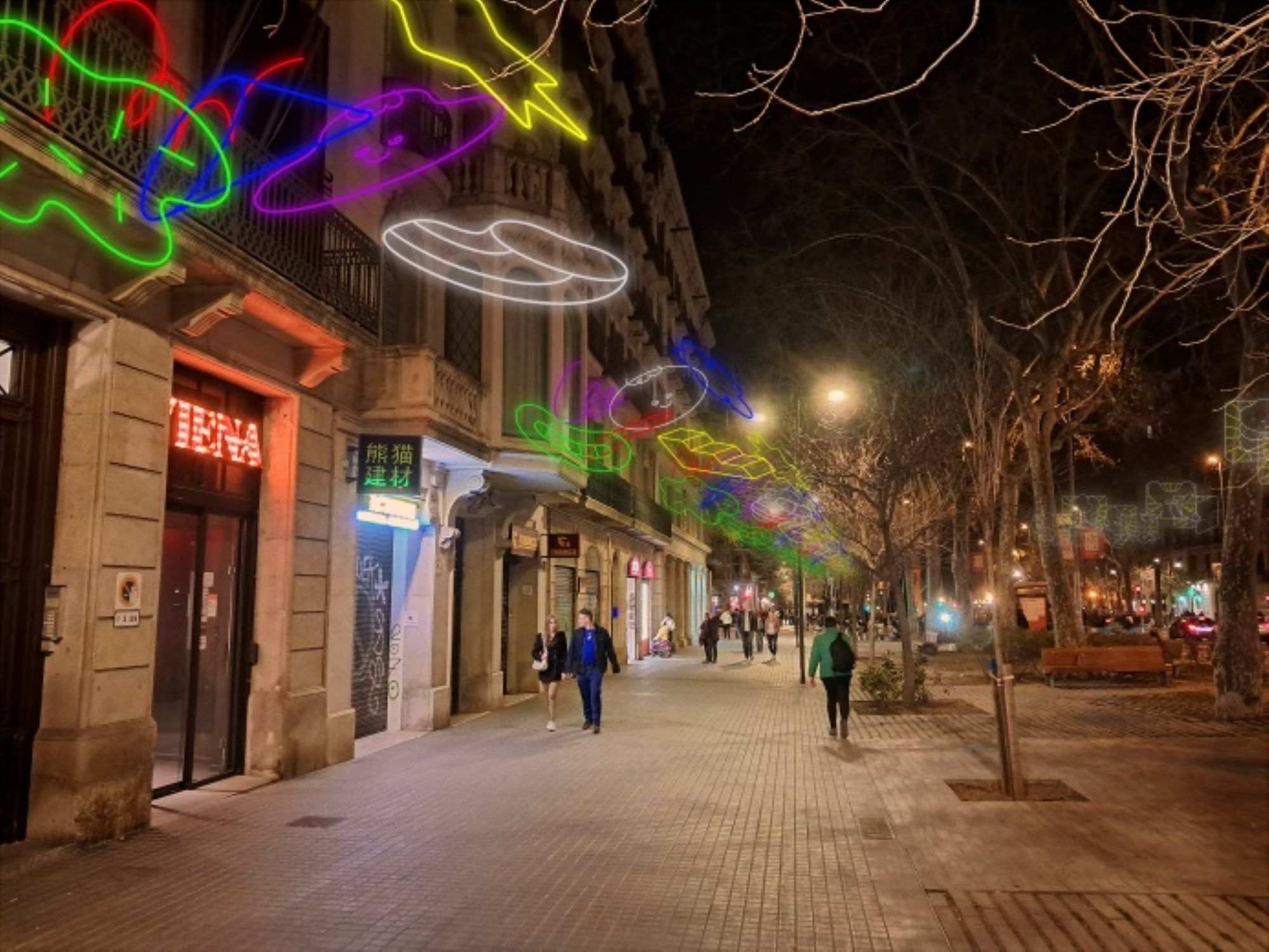 El passeig de Barcelona que tindrà per primera vegada llums de Nadal