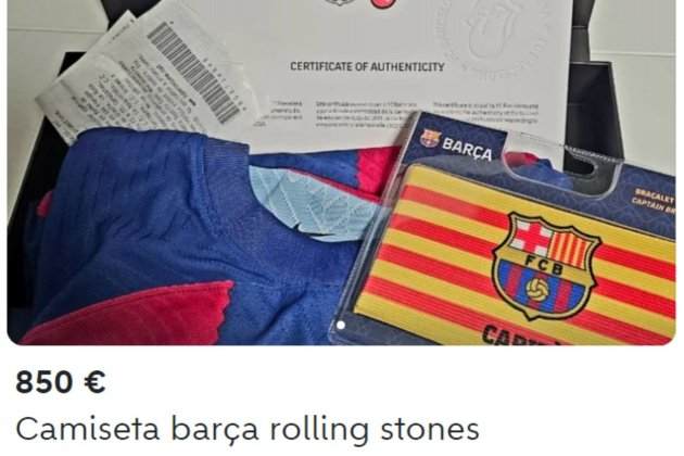 Camiseta Barça Rolling Stones Wallapop 2 Camiseta Barça Rolling Stones Wallapop 2