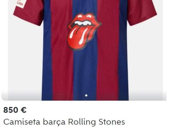 Samarreta Barça Rolling Stones Wallapop