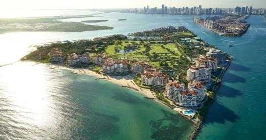 Fisher Island, vista aérea 