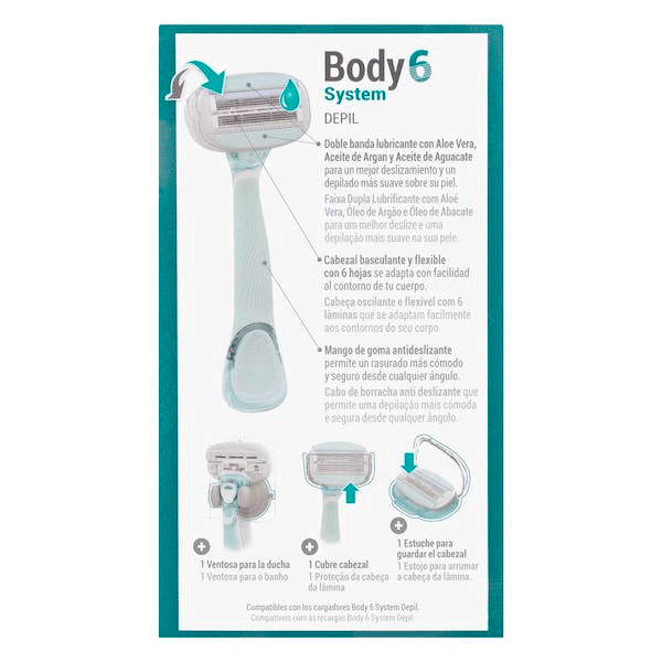 Maquinilla depilación Body 6 System Deliplus1