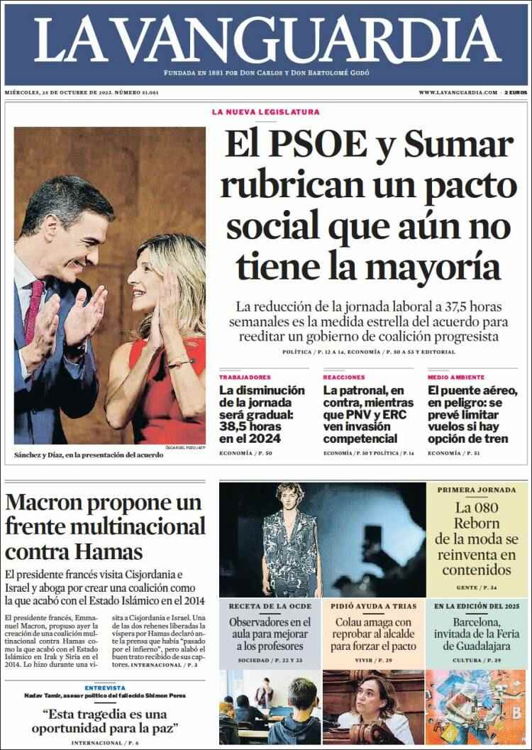 lavanguardia 25 oct 23