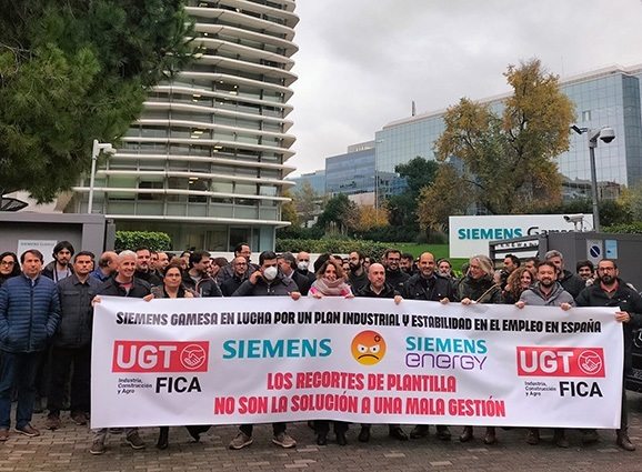 EuropaPress 4832956 concentracion trabajadores siemens gamesa EuropaPress 4832956 concentracion trabajadores siemens gamesa