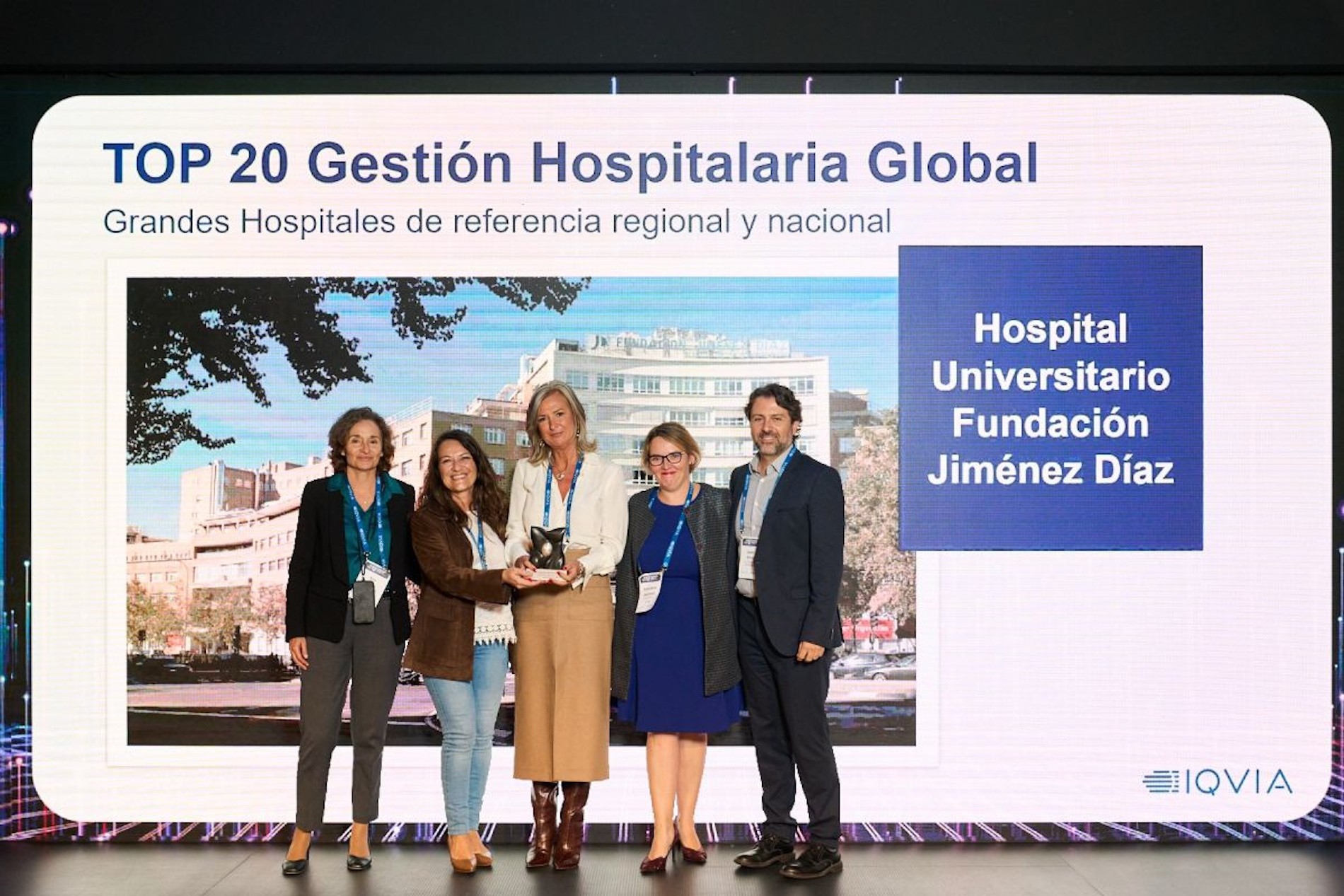 La Fundación Jiménez Díaz gana el Premio Top 20 en "Gestión Hospitalaria Global"