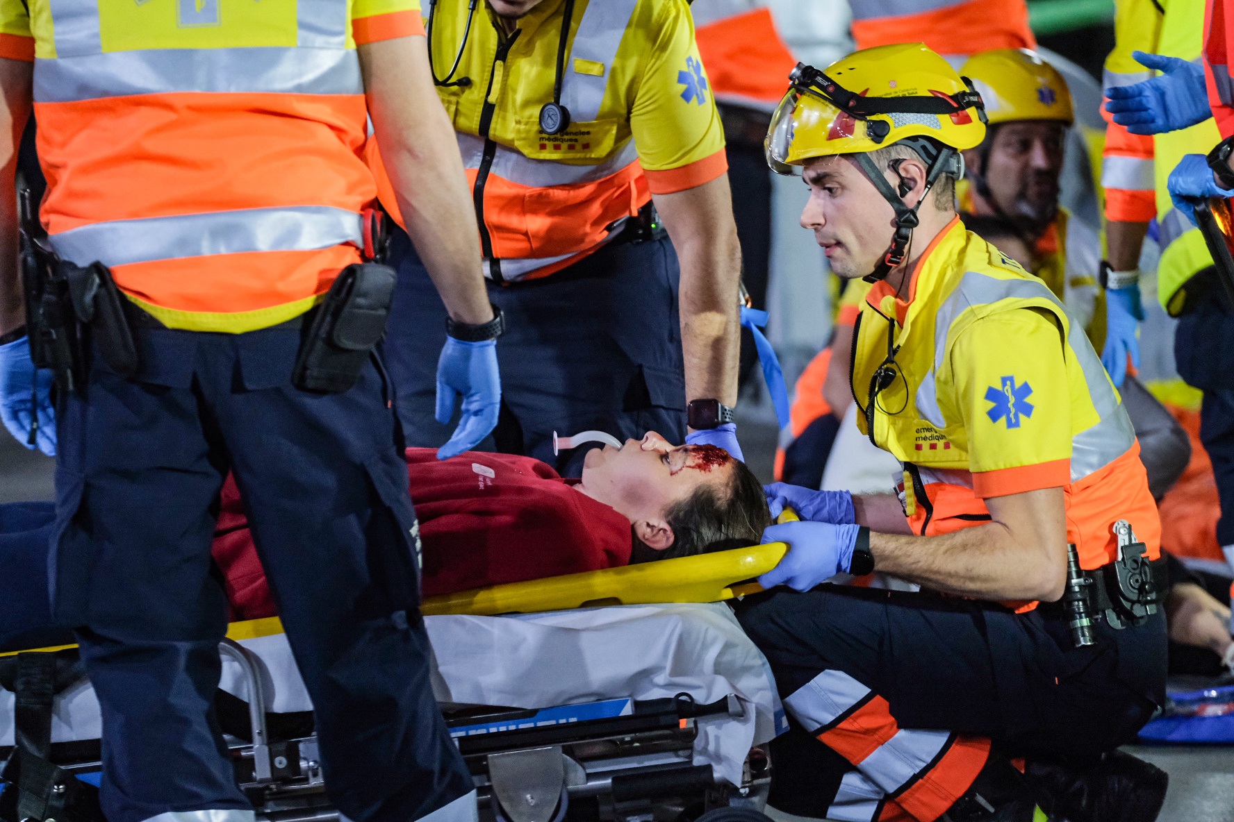 Una desena de persones han mort en l'exercici tàctic simulat dels Mossos d'Esquadra