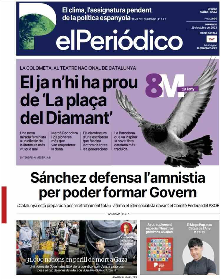 el periódico portada 29 octubre 2023 el periódico portada 29 octubre 2023