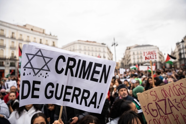 Manifestació a Madrid en suport al poble palestí / Foto: Europa Press Manifestació a Madrid en suport al poble palestí / Foto: Europa Press