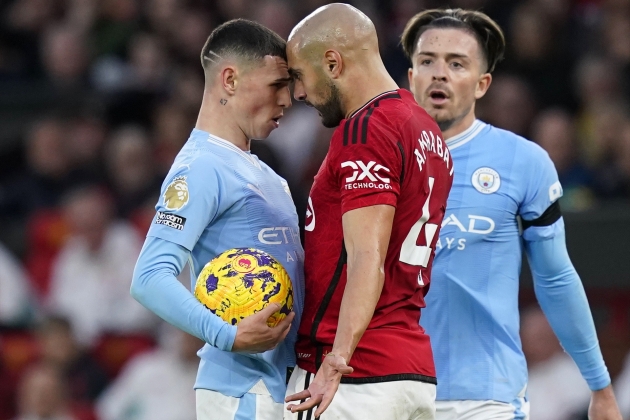 Phil Foden Amrabat Manchester City United Jack Grealish Phil Foden Amrabat Manchester City United Jack Grealish