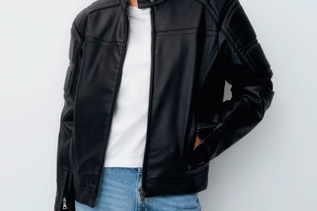 Caçadora biker efecte piel1 Caçadora biker efecte piel1