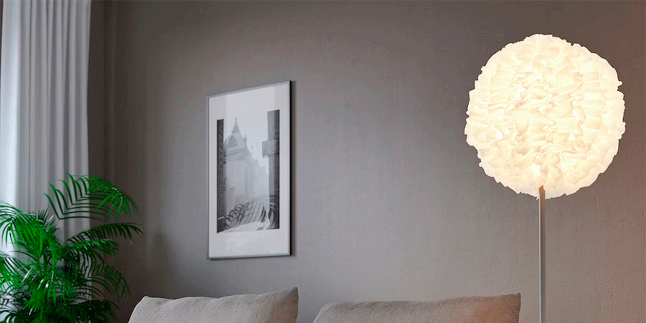 Ikea lanza una lámpara de pie que parece una nube esponjosa