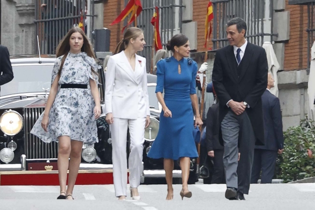 Leonor Sofia y Letizia en la jura d ela Constitución GTRES