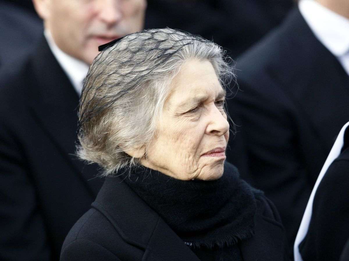 Irene de Grècia en el funeral del seu germà