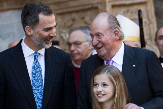 Leonor, Juan Carlos y Felipe EFE Leonor, Juan Carlos y Felipe EFE