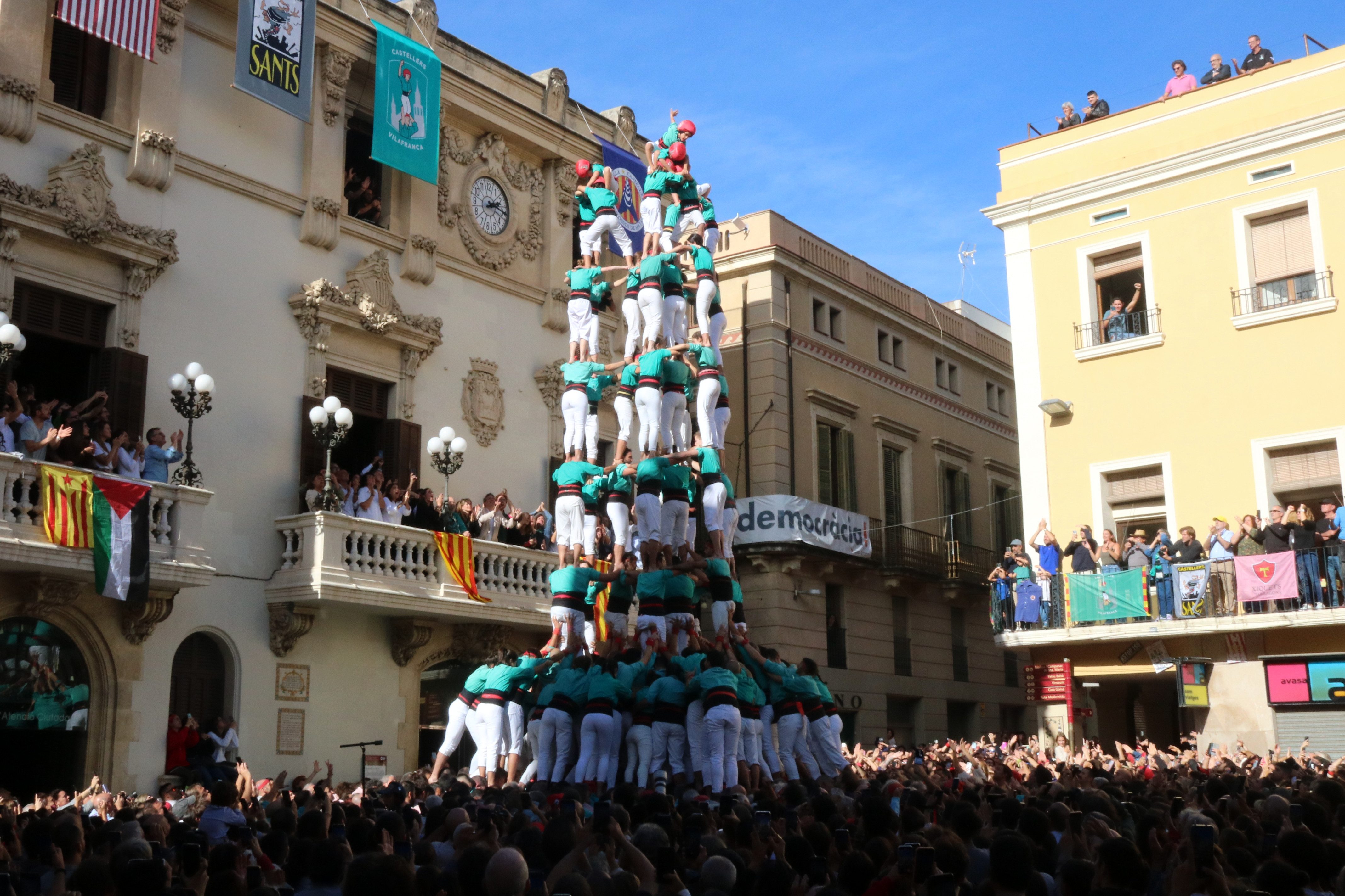 La internacionalización del 'procés' pasa por los 'castellers'