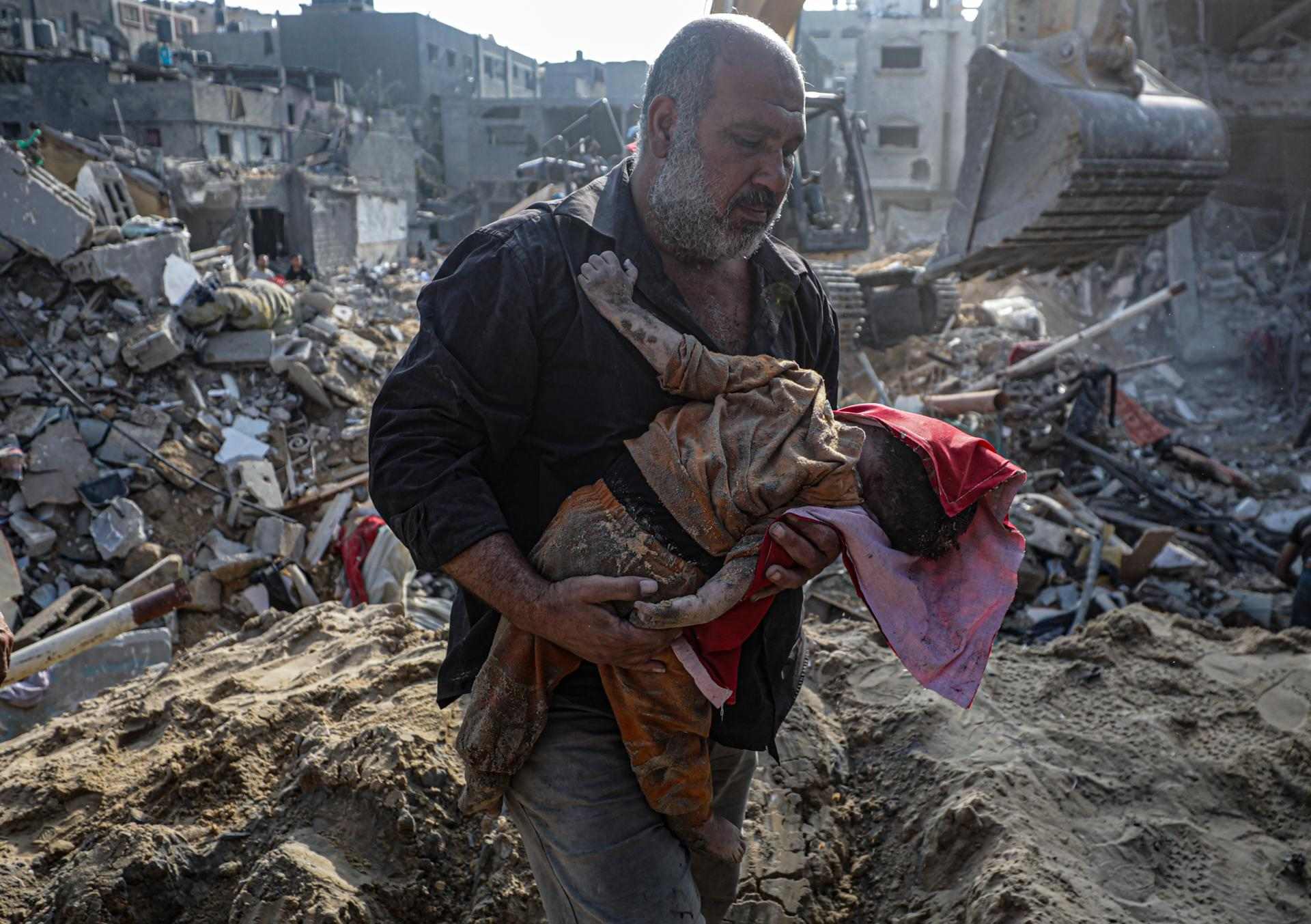 La ONU califica de "crimen de guerra" el bombardeo israelí sobre el campo de refugiados palestino de Jabalia