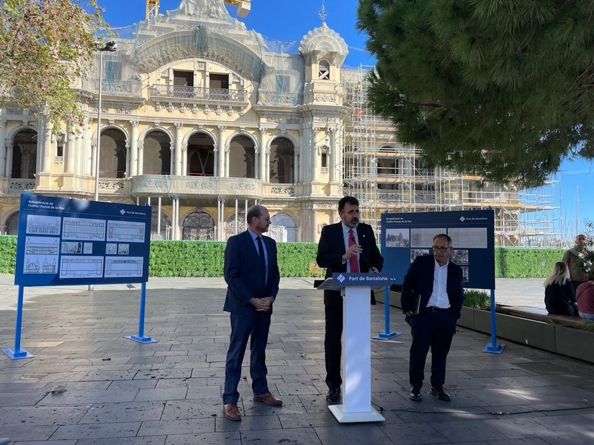 El Port de Barcelona reanuda las obras para rehabilitar y reabrir el edificio de Portal de la Pau