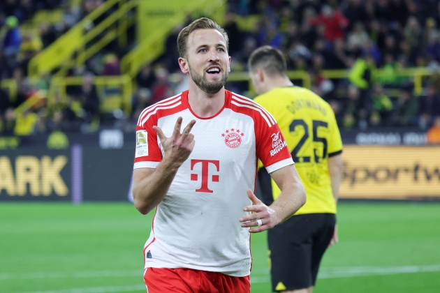 Harry Kane hat trick Borussia Dortmund Bayern