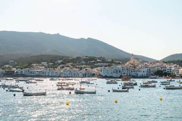 boats on the beach of the coast of cadaques town 2022 03 14 20 24 53 utc