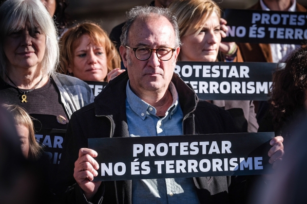 Foto de Omnium en defensa del Tsunami Democràtic en el TSJC / Carlos Baglietto