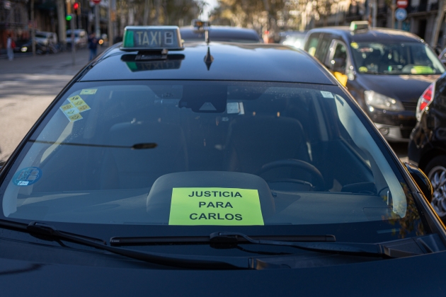 paro taxis barcelona muerte taxista foto paz venteo