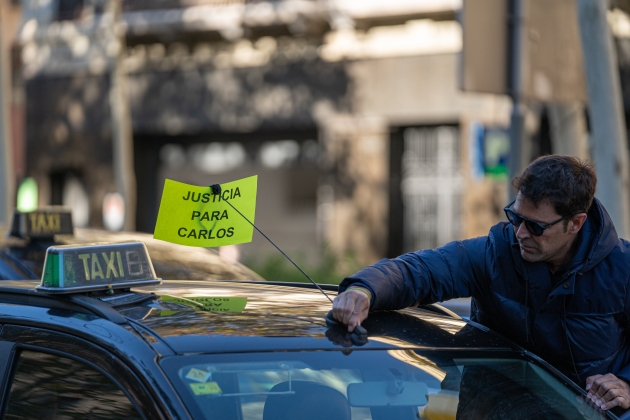 aturada taxis barcelona mort taxista foto pau venteo