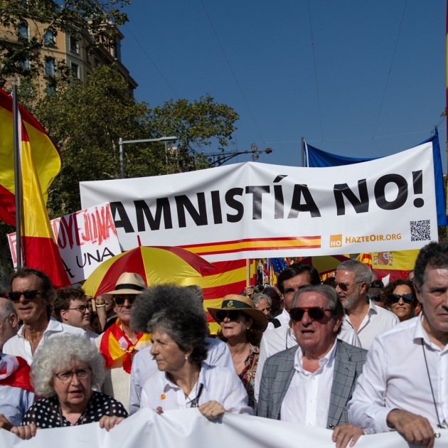 manifestació scc contra l'amnistia / Europa Press