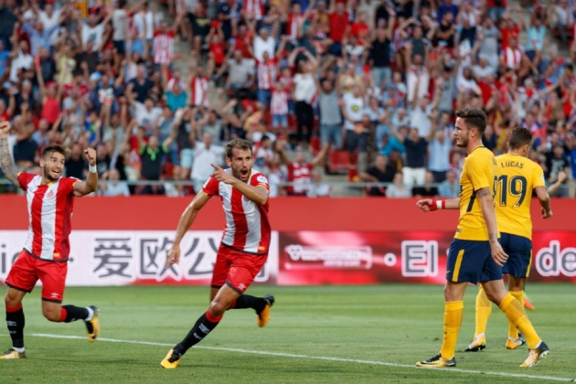 Stuani celebración gol Atlético de Madrid Foto Girona FC Stuani celebración gol Atlético de Madrid Foto Girona FC