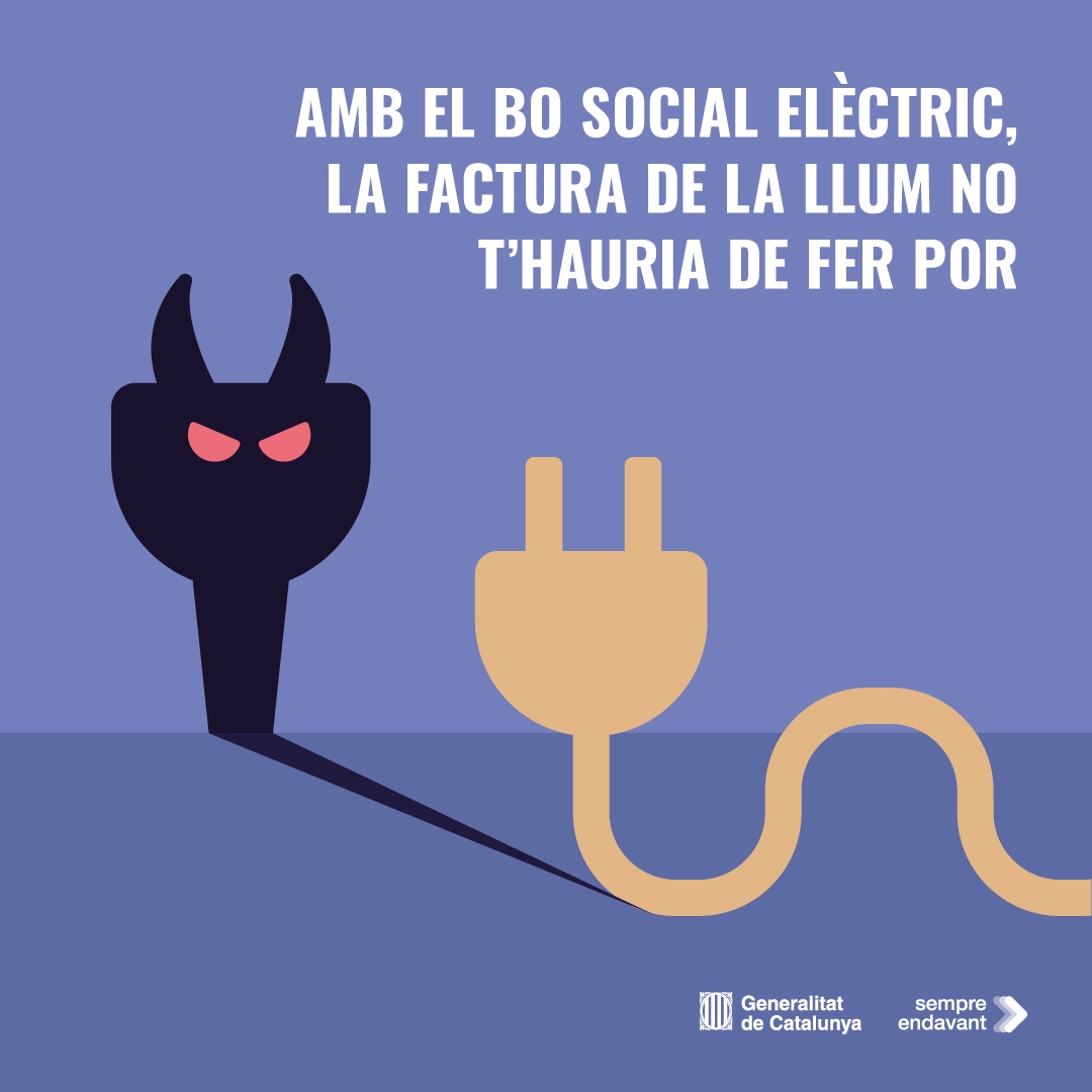 Cartell bo social electric / Generalitat de Catalunya